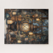 Whimsical Cosy Winter: Zauberer-Retreat Puzzle (Horizontal)