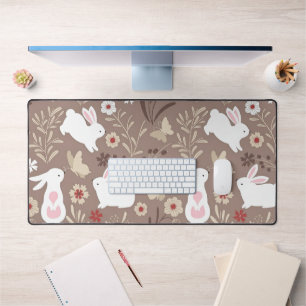Whimsical Cotattcore Bunnies Schreibtischunterlage