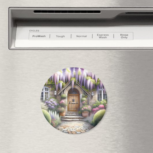 Whimsical Cottage Garden Pathway Magnet (In Situ (Geschirrspüler))