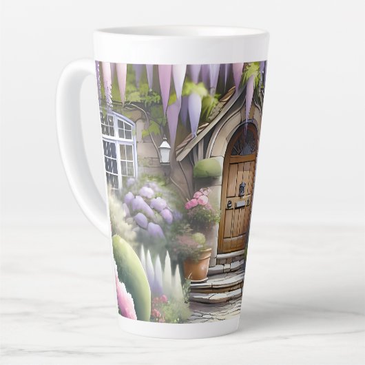 Whimsical Cottage Garden Pathway Milchtasse (Linke Ecke)