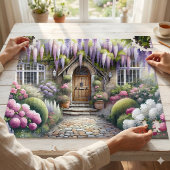 Whimsical Cottage Garden Pathway Puzzle