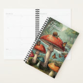 Whimsical Cottagecore Pilze | Personalisiert Planer (Anzeige)
