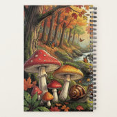 Whimsical Cottagecore Pilze | Personalisiert Planer (Rückseite)