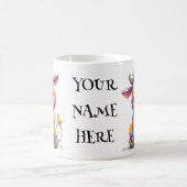 Whimsical Cow – Colourful Personalised Kaffeetasse (Mittel)