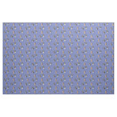 Whimsical Cow Pattern on Blue Stoff (Yard (91,4 cm))