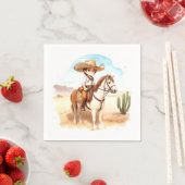 Whimsical Cowboy Adventure Baby Dusche Serviette (Beispiel)
