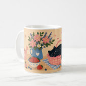 Whimsical Cozy Ceramic Coffee Mug Kaffeetasse (Vorderseite Links)