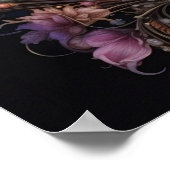 Whimsical Crescent Bloom Poster (Ecke)