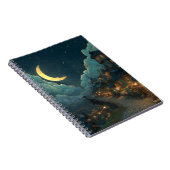Whimsical Crescent Moon Village Notebook Notizblock (Rechte Seite)