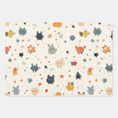 Whimsical Critter Wonderland Geschenkpapier Set (Vorderseite 2)