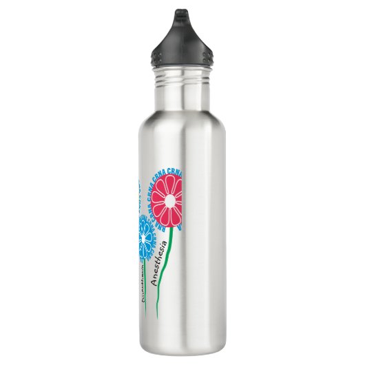 Whimsical CRNA-Blume Edelstahlflasche (Rechts)