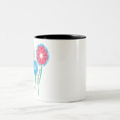 Whimsical CRNA-Blume Zweifarbige Tasse (Mittel)