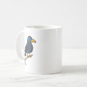 Whimsical Crow Brain Eye Tasse | Dunkle Ästhetik V (Vorderseite Links)