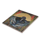 Whimsical Crow Halloween Maureen Girard Paint Fliese (Seite)