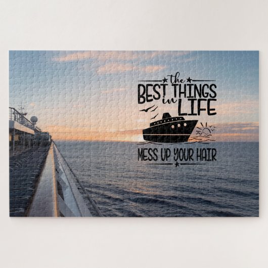 Whimsical Cruise Ship Puzzle (Horizontal)