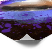 Whimsical Cup of Coffee Floral Personalized Poster (Ecke)