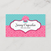 Whimsical Cupcake Bäckerei Visitenkarte (Vorderseite)