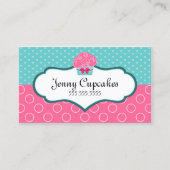 Whimsical Cupcake Bäckerei Visitenkarte (Vorderseite)