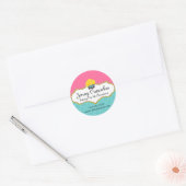 Whimsical Cupcake Bakery Box Siegel Runder Aufkleber (Umschlag)
