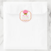 Whimsical Cupcake Bakery Box Siegel Runder Aufkleber (Tasche)