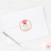 Whimsical Cupcake Bakery Box Siegel Runder Aufkleber (Umschlag)