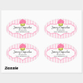 Whimsical Cupcake Bakery Stickers (Blatt)
