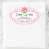 Whimsical Cupcake Bakery Stickers (Tasche)