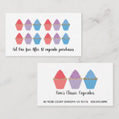 Whimsical Cupcake Maker Bäckerei Treuekarte (Vorne/Hinten)