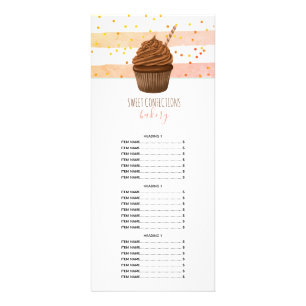 Whimsical Cupcake Maker Baker Konditorei Koch Werbekarte