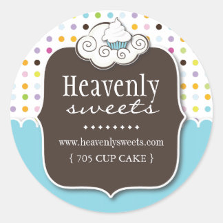 Whimsical Cupcake Stickers