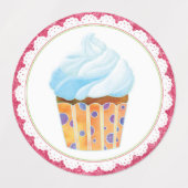 Whimsical Cupcakes Business-Produkt Etiketten (Design 2)