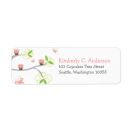 Whimsical Cupcakes Tree Butterflies Sweet Birthday