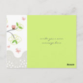 Whimsical Cupcakes Tree Butterflies Sweet Birthday Postkarte (Rückseite)