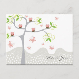 Whimsical Cupcakes Tree Butterflies Sweet Birthday Postkarte