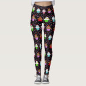 Whimsical Cupcakes und Candy Sprinkles Leggings (Vorderseite)
