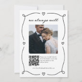 Whimsical Cupid | We Still Do Wedding Vow Renewal Einladung (Rückseite)