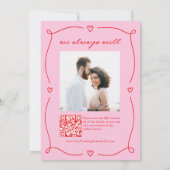 Whimsical Cupid | We Still Do Wedding Vow Renewal Einladung (Rückseite)