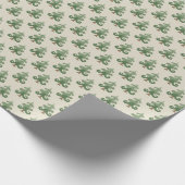 Whimsical Curvy Christmas Tree Pattern Geschenkpapier (Ecke)