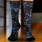 Whimsical Custom Astrology Stars Sock Socken