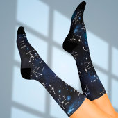 Whimsical Custom Astrology Stars Sock Socken