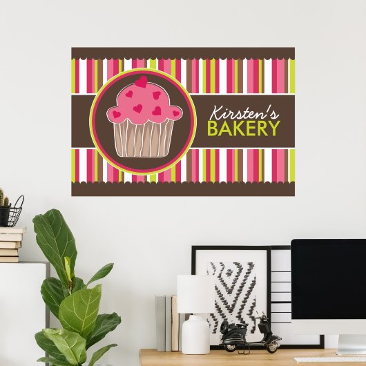 Whimsical Custom Bakery Poster (Heimbüro)