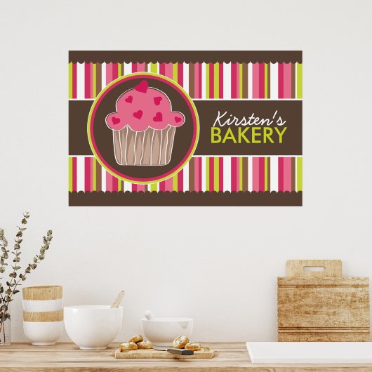 Whimsical Custom Bakery Poster (Küche)