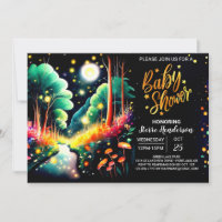 Whimsical Custom Fireflies Baby Dusche