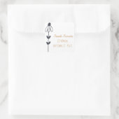 Whimsical Custom Floral Umschlag Aufkleber (Tasche)