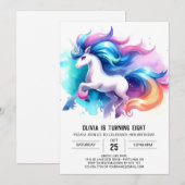 Whimsical Custom Horse Geburtstag Einladung (Vorne/Hinten)