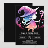 Whimsical Custom Wizard Geburtstag Einladung (Vorne/Hinten)