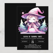 Whimsical Custom Wizard Geburtstag Einladung (Vorne/Hinten)