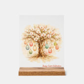 Whimsical Customizable Blooming Tree with Eggs Acrylschild (Vorderseite)