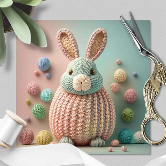 Whimsical Cute Bunny Easter Feiertagskarte