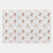 Whimsical Cute Fairy Tale Gift Wrap Set for Girls Geschenkpapier Set (Vorderseite 2)